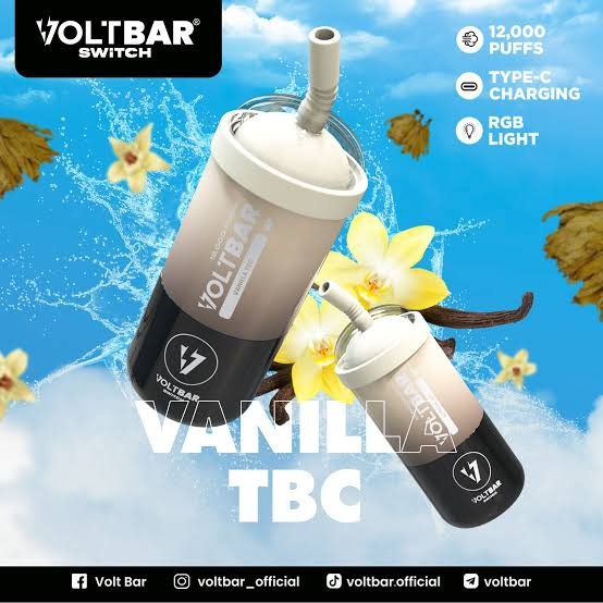 VOLTBAR SWITCH 12,000 PUFFS FULL KIT VANILA TBC