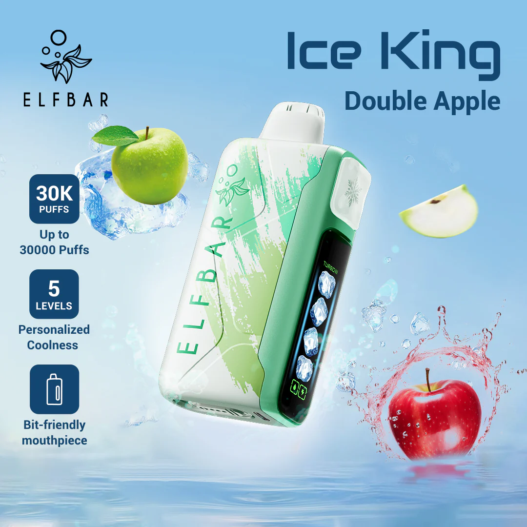 ELFBAR ICE KING 30,000 PUFFS  DOUBLE APPLE