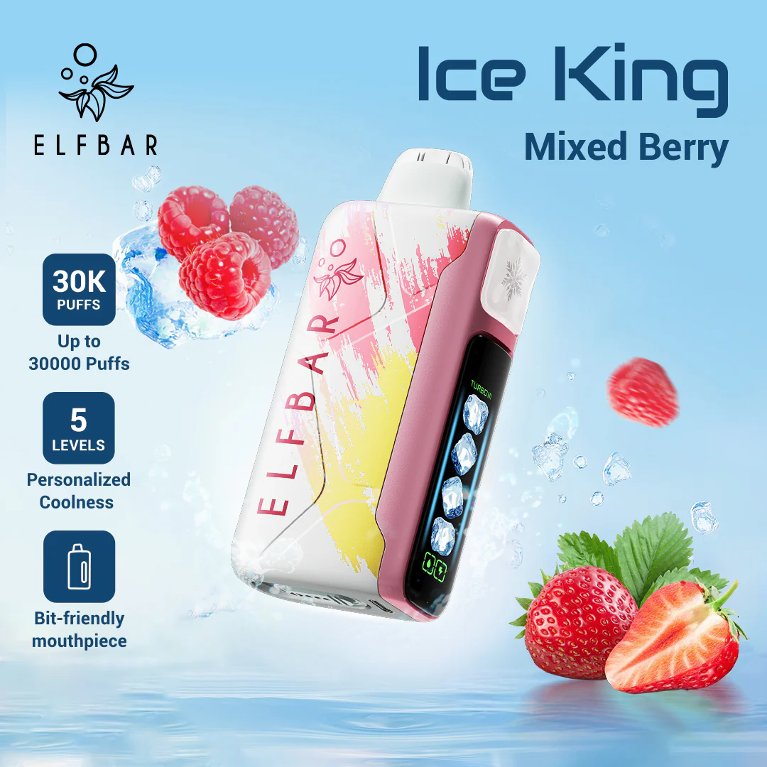 ELFBAR ICE KING 30,000 PUFFS MIXED BERRY