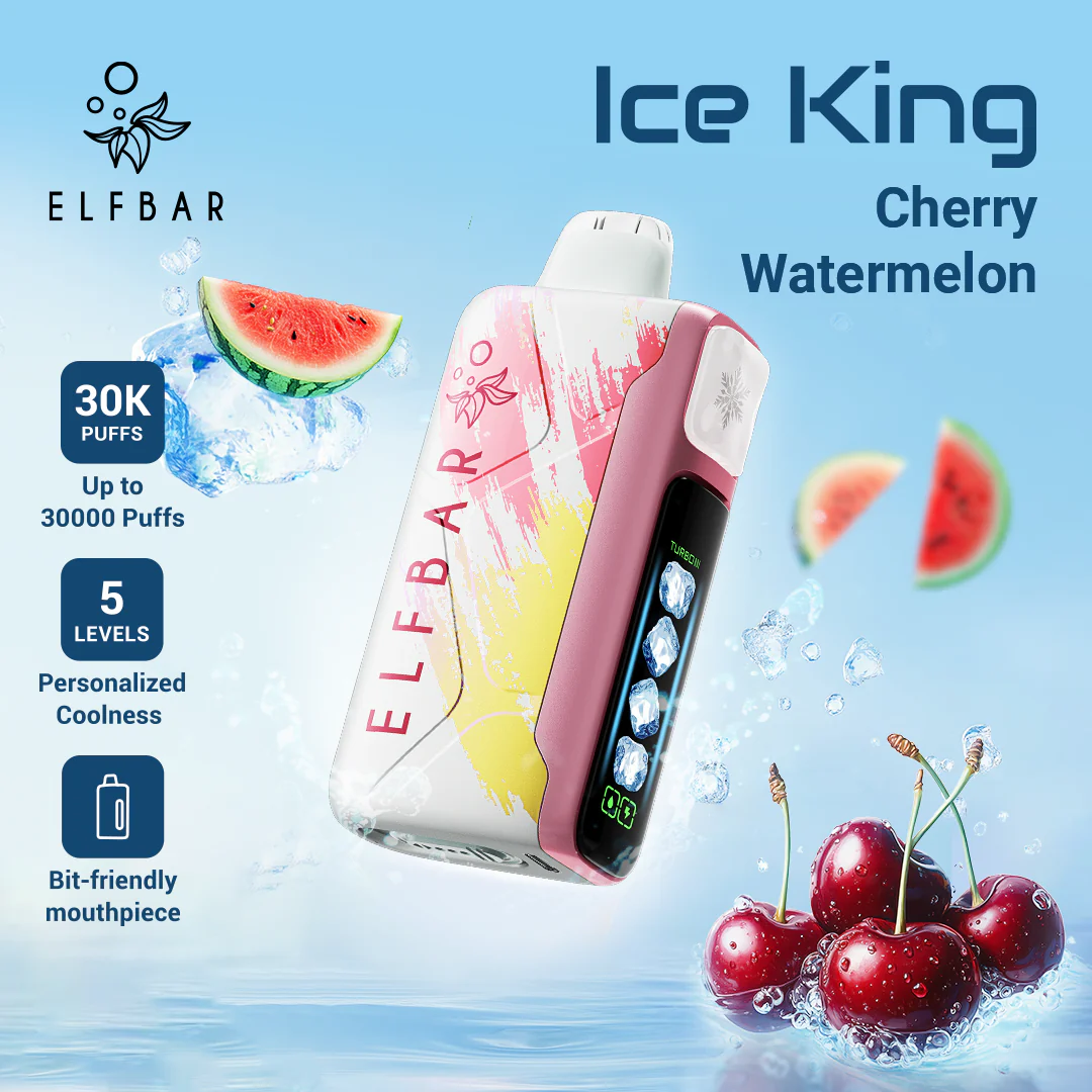 ELFBAR ICE KING 30,000 PUFFS  CHERRY WATERMELON