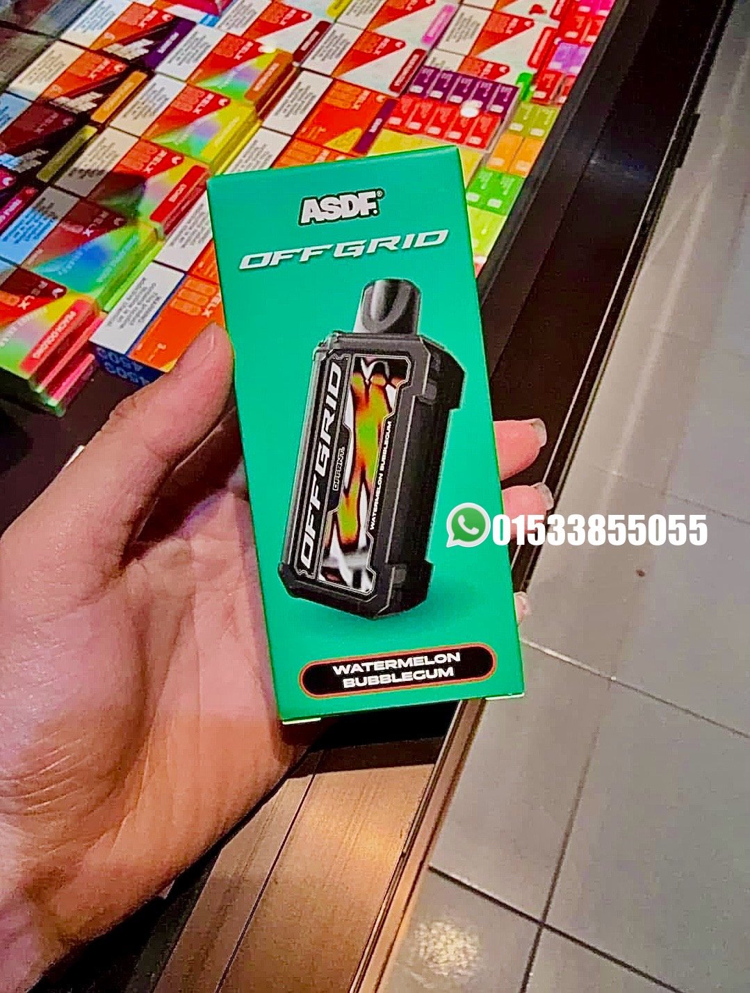 ASDF VAPETAPE OFFGRID /UNPLUG CARTIDGE WATERMELON BUBBBLEGUM